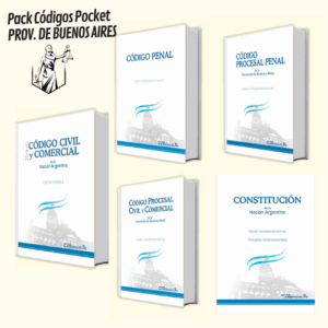 Pack Código Civil Y Comercial (Completo) + 4 Códigos Prov, de Buenos Aires Pocket