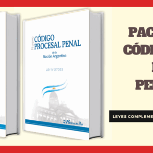 Pack Código Penal Y Procesal Penal Nación 2025 ( Pocket )