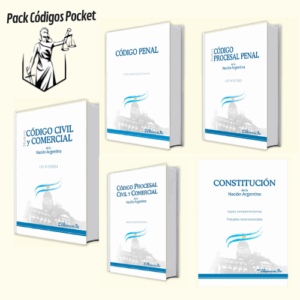 Pack Código Civil Y Comercial Con Leyes Complementarías + 4 Códigos Pocket