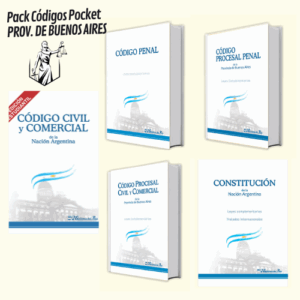 Pack Código Civil Y Comercial Estudiantil + 4 Códigos Prov, de Buenos Aires Pocket